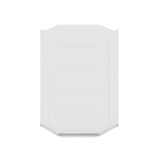 Mulberry Modern Open Corner Closet with 2 Hanging Rods