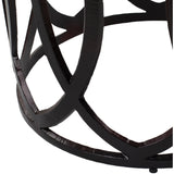 Artistic Weavers Mullac Glam Metal Drum 16-inch Tall Accent Table - 18"H x 16"W x 16"D