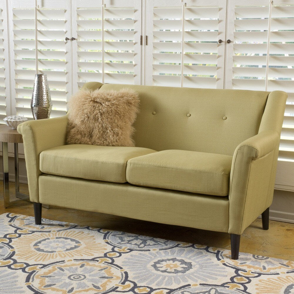 Mullin Two-Seat Fabric Sofa by Christopher Knight Home