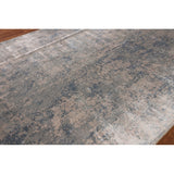 Multi-Color Abstract Area Rug Hand-Knotted Bedroom Wool Carpet - 6'8" X 9'11"