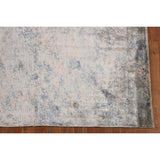 Multi-Color Abstract Area Rug Hand-Knotted Bedroom Wool Carpet - 6'8" X 9'11"