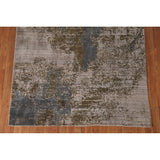 Multi-Color Abstract Area Rug Handmade Wool Carpet - 5'3" x 8'4"