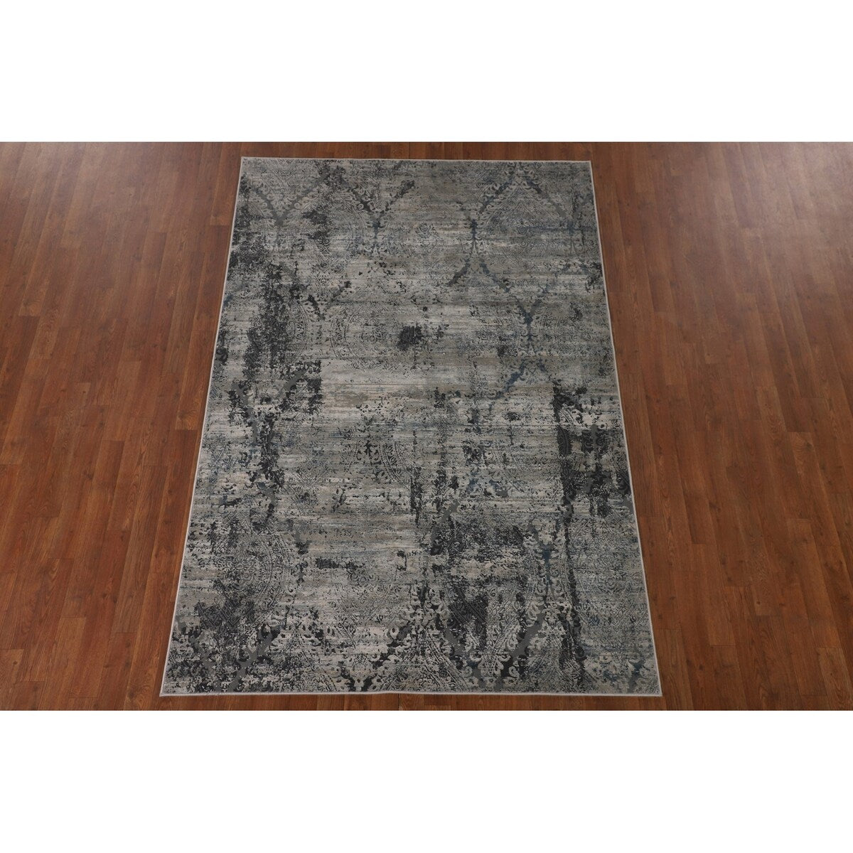 Multi-Color Abstract Turkish Area Rug Machine Made Carpet - 5'3" x 7'8"