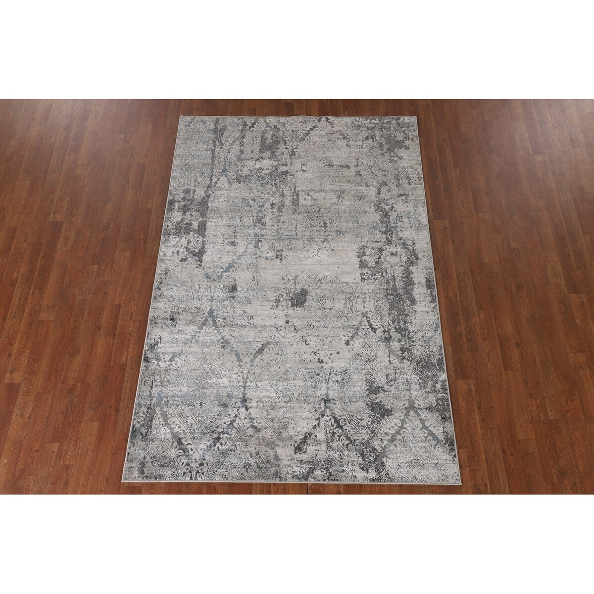 Multi-Color Abstract Turkish Area Rug Machine Made Carpet - 5'3" x 7'8"