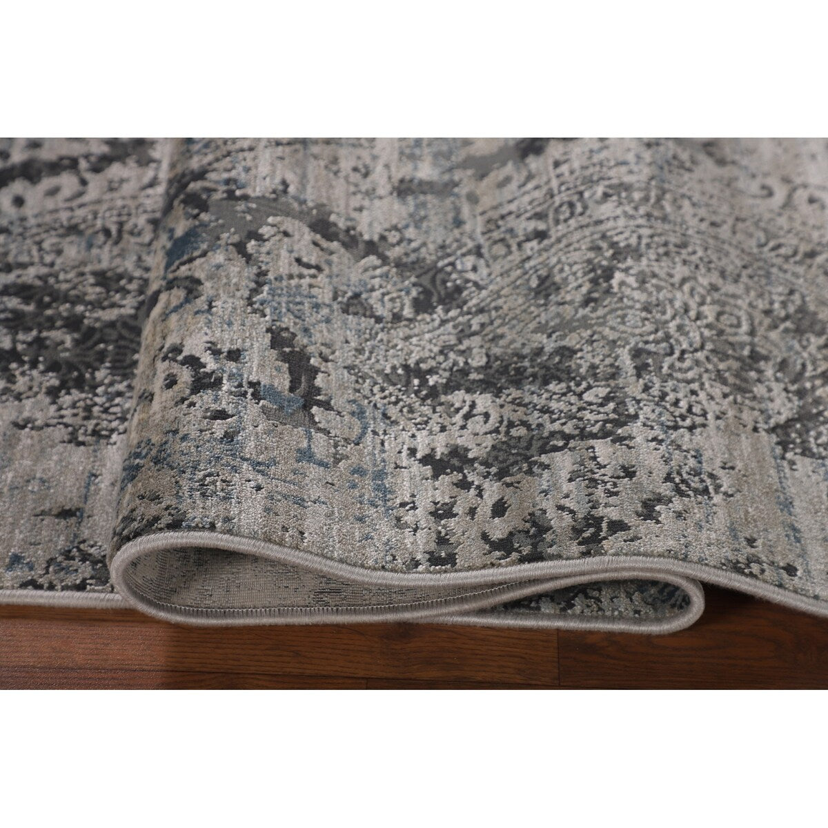 Multi-Color Abstract Turkish Area Rug Machine Made Carpet - 5'3" x 7'8"