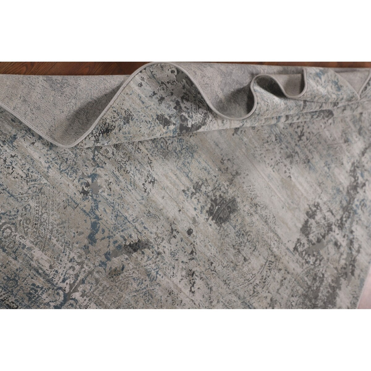 Multi-Color Abstract Turkish Area Rug Machine Made Carpet - 5'3" x 7'8"