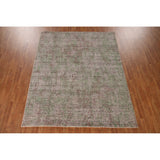 Multi-Color Modern Abstract Area Rug Handmade Wool Carpet - 8'0"x 10'0"