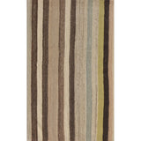 Multi-Color Striped Kilim Oriental Area Rug Flatweave Wool Carpet - 3'1"x 5'3"