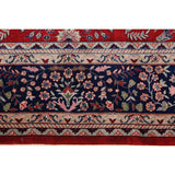 Hand-knotted Indian Tabriz Multicolor Wool Area Rug (9' x 12') - 9' x 12'