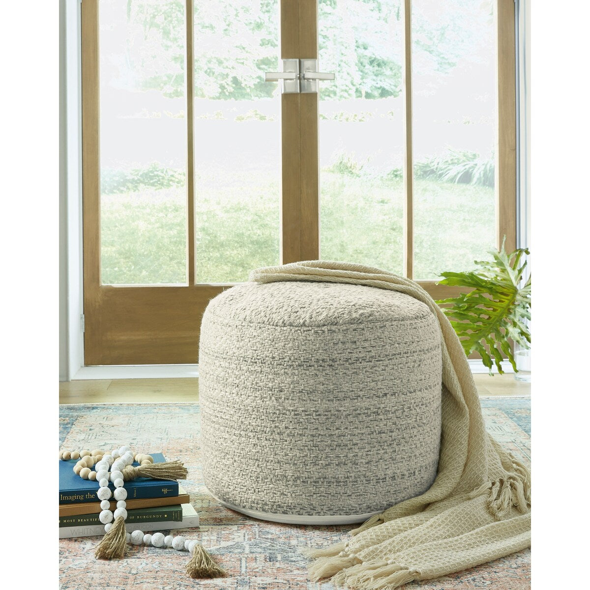 Multi Contemporary Pouf