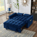 Multi-Function Tufted Pull-out Sofa Bed with Adjustable Backrest and Pillows, Convertible Loveseat Sofa Couch