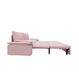 Multi-Functional 70" Queen Pull Out Sofa Bed, Convertible Sleeper Sofa with 2 Pillows