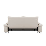 Multi-Functional 70" Queen Pull Out Sofa Bed, Convertible Sleeper Sofa with 2 Pillows