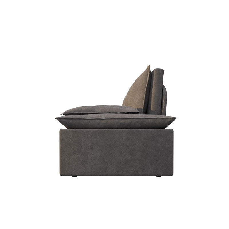 Multi-Functional 70" Queen Pull Out Sofa Bed, Convertible Sleeper Sofa with 2 Pillows