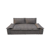 Multi-Functional 70" Queen Pull Out Sofa Bed, Convertible Sleeper Sofa with 2 Pillows