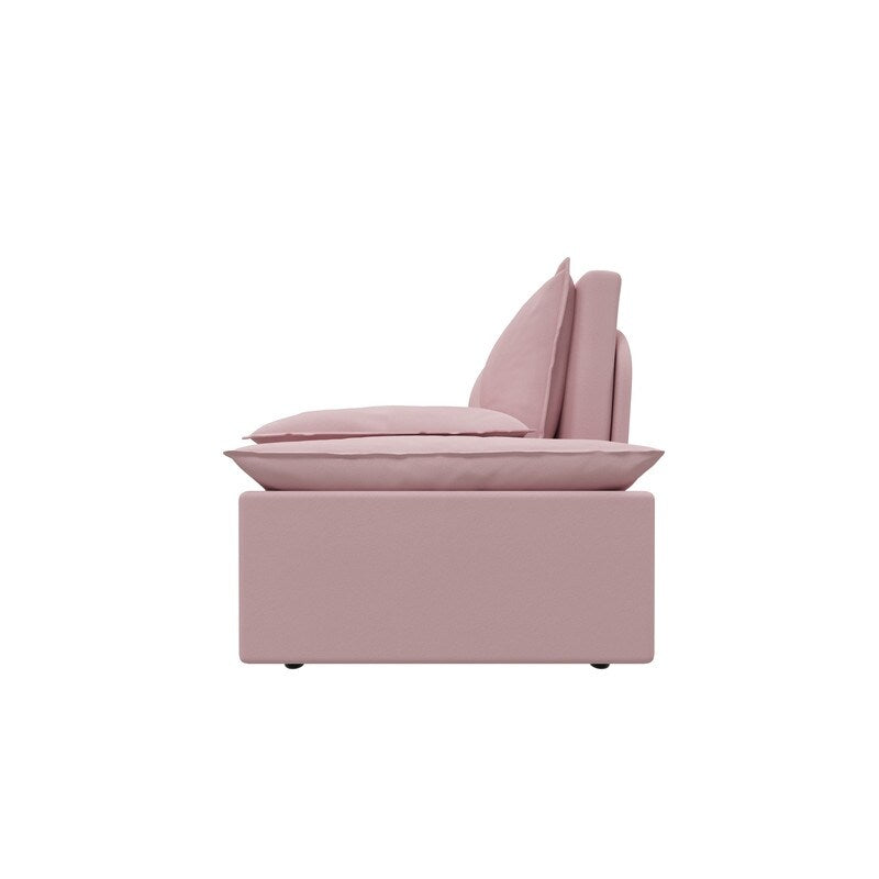 Multi-Functional 70" Queen Pull Out Sofa Bed, Convertible Sleeper Sofa with 2 Pillows