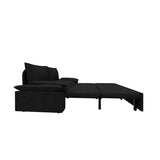 Multi-Functional 70" Queen Pull Out Sofa Bed, Convertible Sleeper Sofa with 2 Pillows
