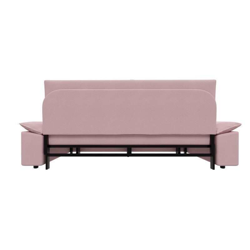 Multi-Functional 70" Queen Pull Out Sofa Bed, Convertible Sleeper Sofa with 2 Pillows