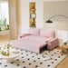 Multi-Functional 70" Queen Pull Out Sofa Bed, Convertible Sleeper Sofa with 2 Pillows