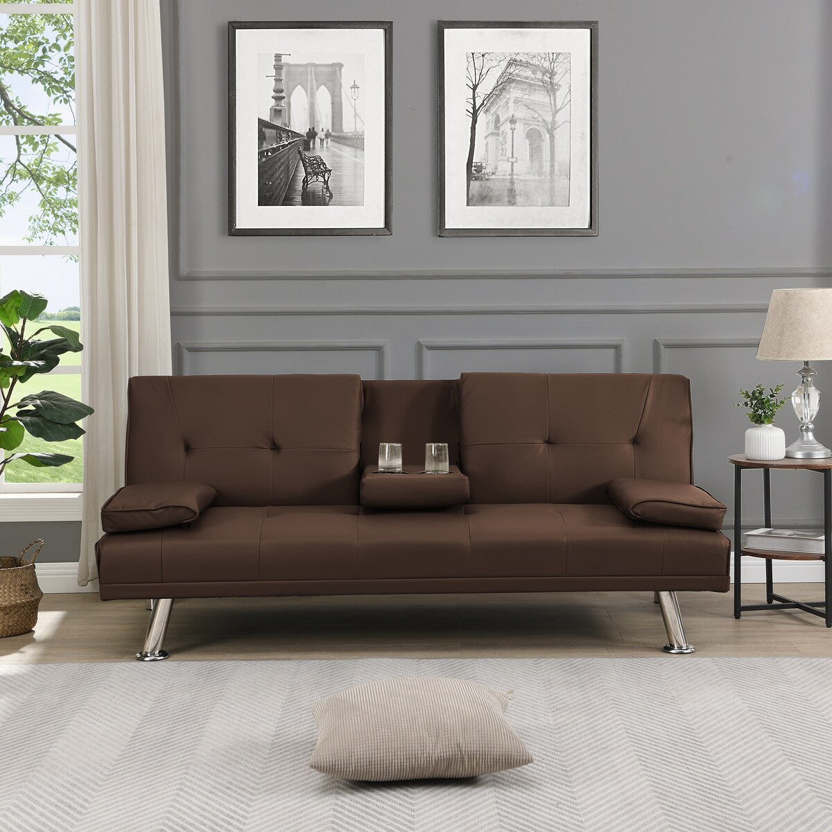 Multi Functional Sofa Bed, Easily Converts Between Sofa, Lounger, and