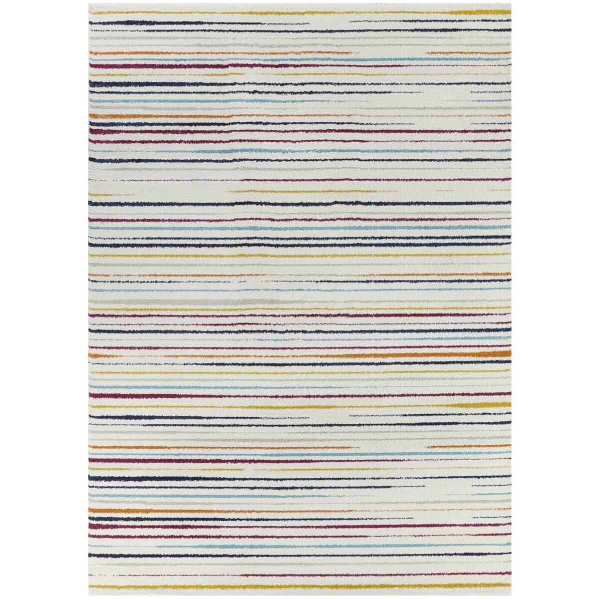 Mod-Tod Multi Stripes Kids Area Rug