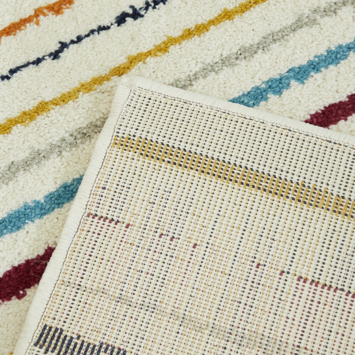 Mod-Tod Multi Stripes Kids Area Rug