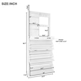 Multi-functional Shoe Cabinet with 3 Flip Drawers,Elegant Hall Tree with Mirror,Entryway Shoe Rack with 6 Hanging Hooks