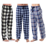 MultiPack Mens UltraSoft Cozy Lounge Sleep Micro Fleece Plaid Pajama Pants