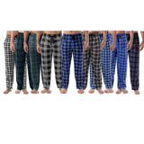 MultiPack Mens UltraSoft Cozy Lounge Sleep Micro Fleece Plaid Pajama Pants