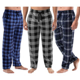 MultiPack Mens UltraSoft Cozy Lounge Sleep Micro Fleece Plaid Pajama Pants