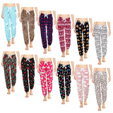 Womens Ultra Plush Micro Fleece Pajama Pants MultiPack Soft Comfortable Fun Colors