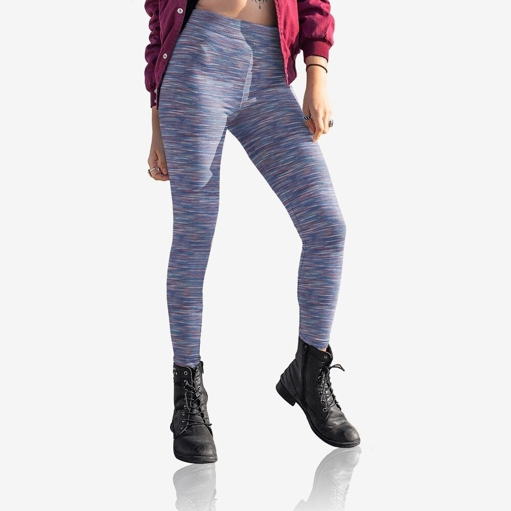 Womens UltraSoft Seamless Space Dye Yoga Leggings MultiPack Activewear