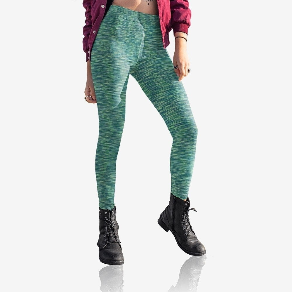 Womens UltraSoft Seamless Space Dye Yoga Leggings MultiPack Activewear