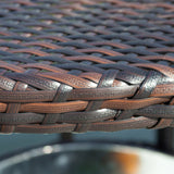 Multibrown Wicker Outdoor Bistro Bar Set with Ice Pail by Christopher Knight Home - N/A