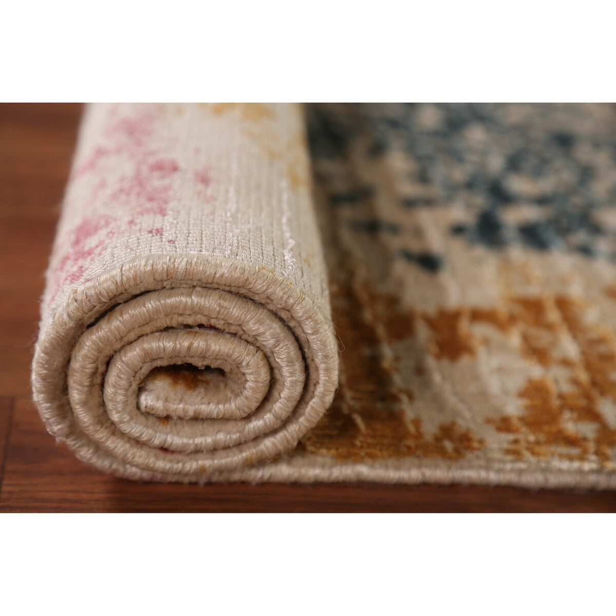Multicolor Abstract Modern Foyer Foyer Rug Handmade Wool Carpet - 2'0"x 3'0"