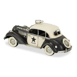 Multicolor Metal Early 20th Century Style Police Car Model