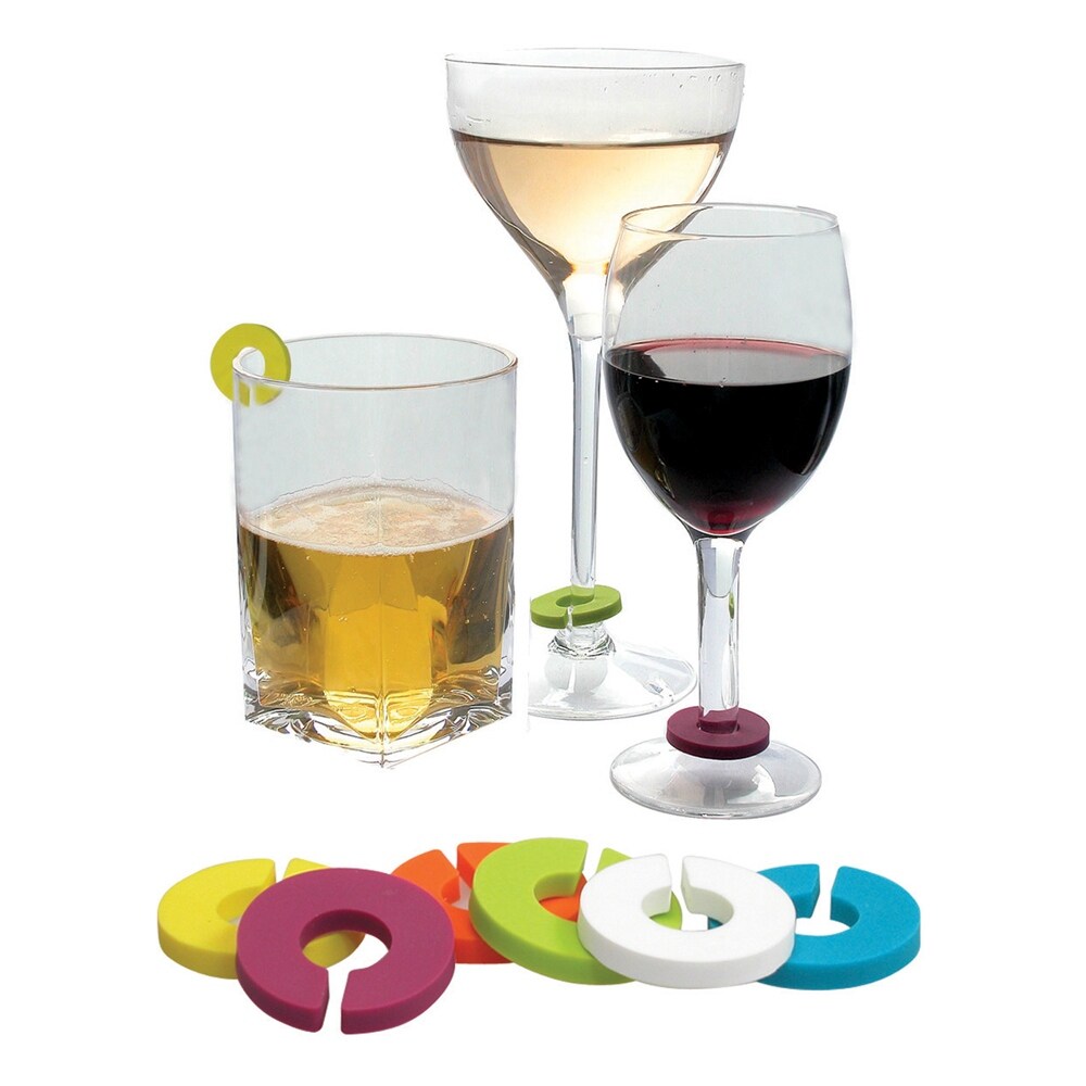 Multicolor Wine Glass Charms - 2 Pack