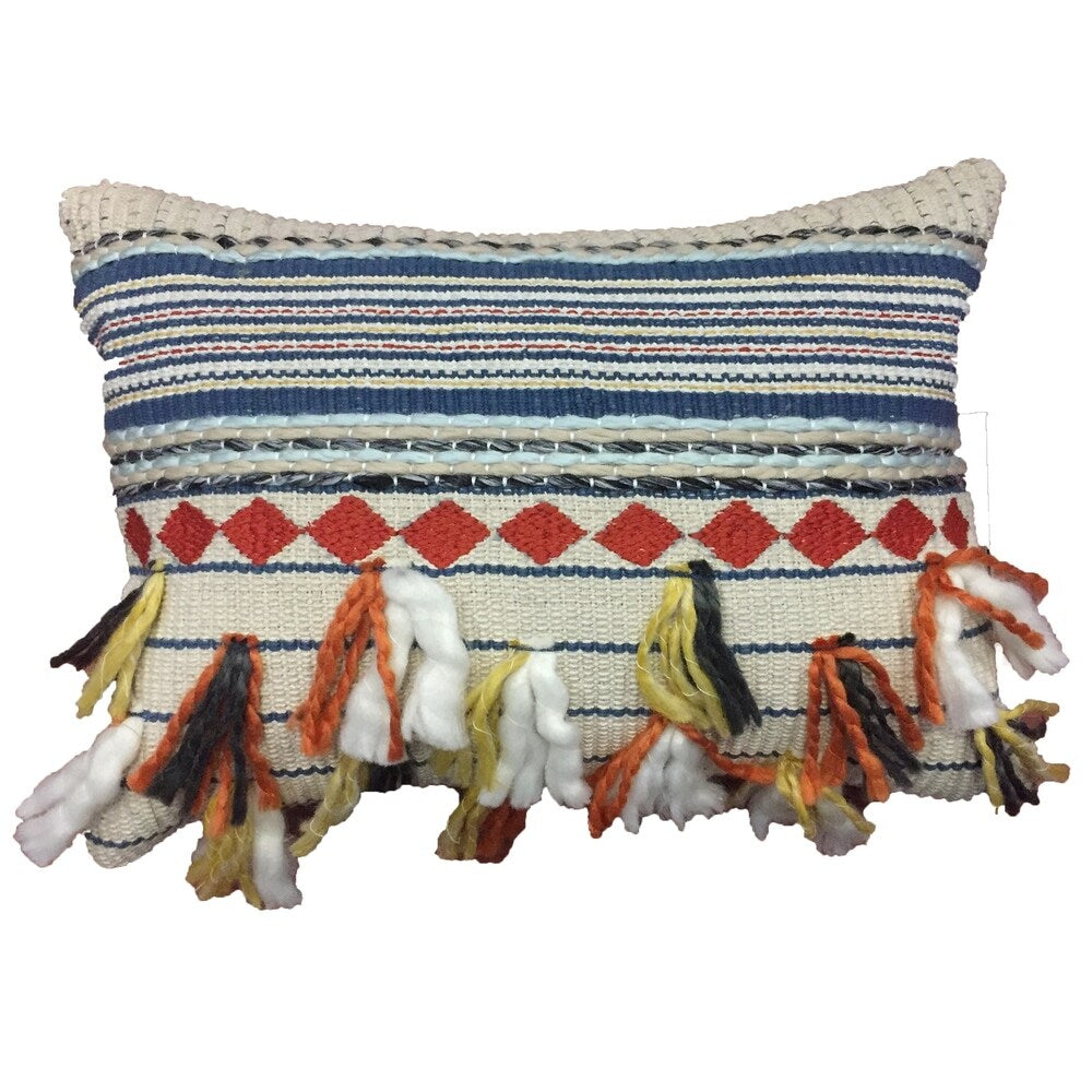 Multi-colored Patchwork Decorative Pillow