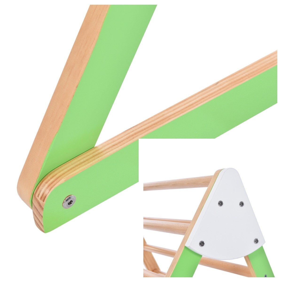 Multifunction Playset Natural Wood Playground - 90.00"L * 31.50"W * 32.00"H