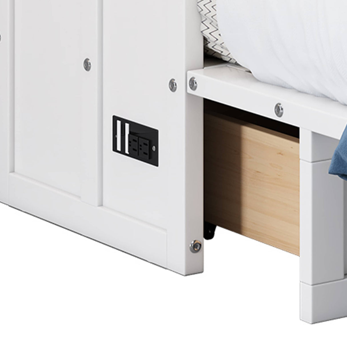 Multifunctional Design Queen Size Murphy Bed Cabinet Bed Folding Wall Bed