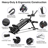Multifunctional Exercise Machines with LCD Monitor - 50.8*35*15.9INCH