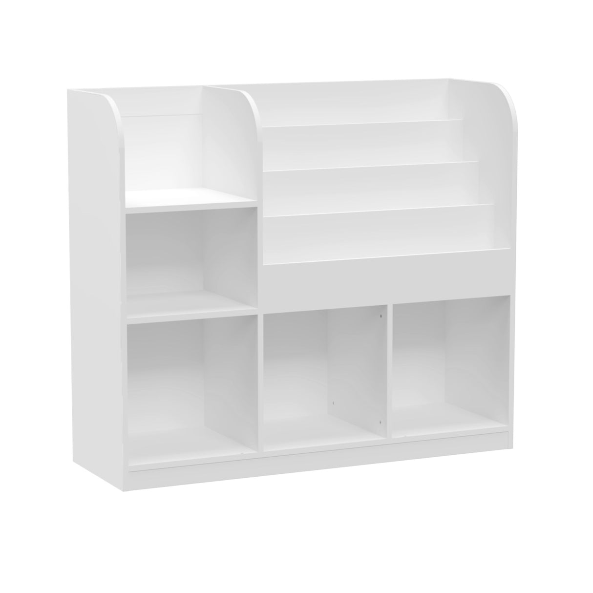 Multifunctional Kids Bookcase with 3 Collapsible Fabric Drawers