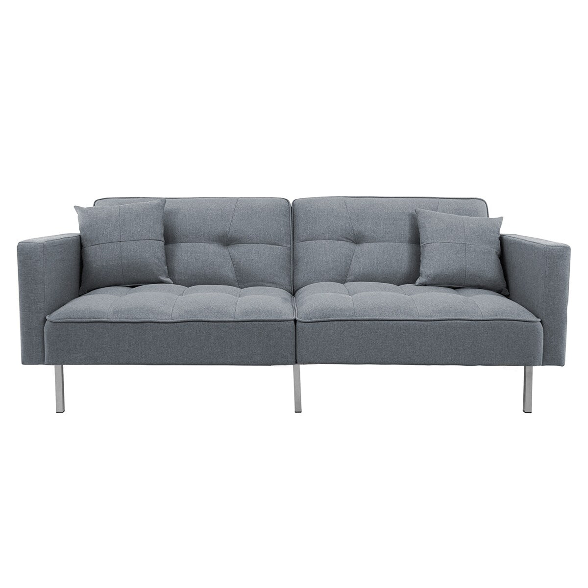 Multiple 3 Adjustable Positions Sleeper Sofa Bed With Comfortable Seat