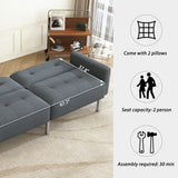Multiple 3 Adjustable Positions Sleeper Sofa Bed With Comfortable Seat