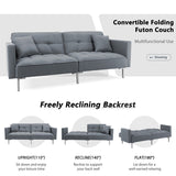 Multiple 3 Adjustable Positions Sleeper Sofa Bed With Comfortable Seat