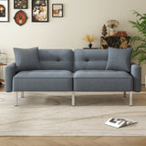 Multiple 3 Adjustable Positions Sleeper Sofa Bed With Comfortable Seat