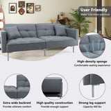 Multiple 3 Adjustable Positions Sleeper Sofa Bed With Comfortable Seat