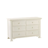 Centennial Meford 6 Drawer Double Dresser- White