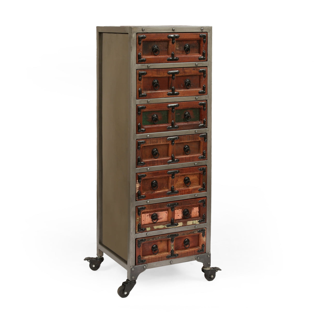 Muntz Handcrafted Boho Wooden 7-drawer Chest by Christopher Knight Home