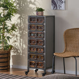 Muntz Handcrafted Boho Wooden 7-drawer Chest by Christopher Knight Home
